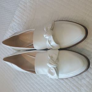 Nine Weat white leather size 10